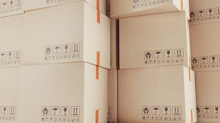 3D render of white number seven isolated on a colorful blue background, number 7の写真素材