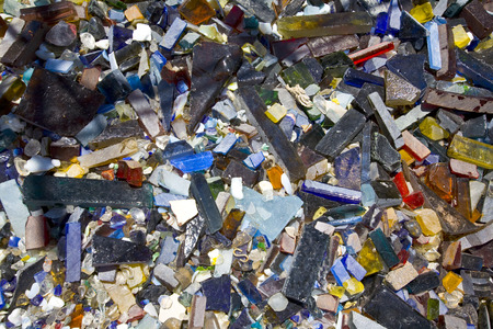 Background of many colored pieces of glass (1396)の写真素材