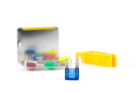 Blown Car Fuse with Emergency Replacement Kitの写真素材