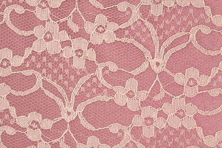 Closeup of Pink and Cream Colored Laceの写真素材