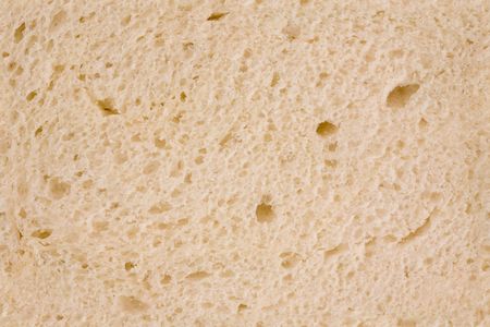 Closeup of the Texture of White Bread for use as Background