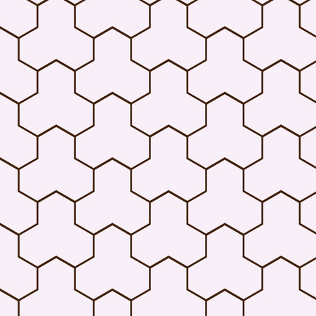 Seamless pattern with hexagons. Modern stylish texture. Repeating geometric background. Simple lattice graphic designの写真素材