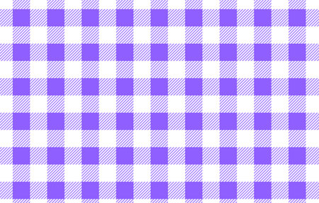 Tartan plaid. Scottish pattern in violet and white cage. Scottish cage. Traditional Scottish checkered background. Seamless fabric texture. Vector illustrationの写真素材