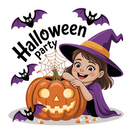 Halloween party invitation design, vector illustration eps10 graphic.の素材