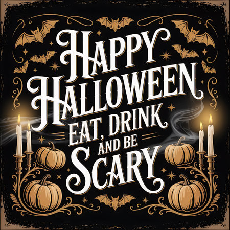 Halloween party invitation design template. Vector illustration. Eps 10.の素材