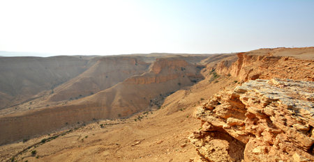 Landscape of the Negev Desert in Israel, Middle East