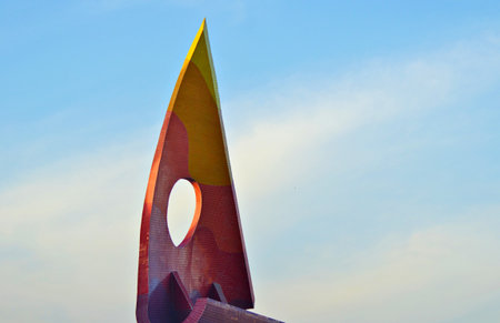 sculpture in the park,, tangshan city, hebei province, China