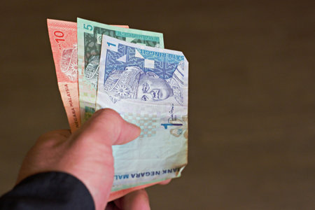 man pay moneyの写真素材