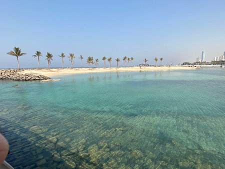 Jeddah Corniche in Saudi Arabiaの写真素材