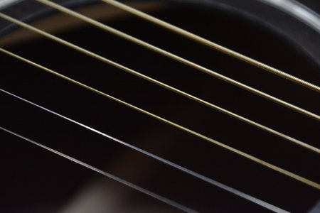 Classical guitar and classic violin up closeの写真素材