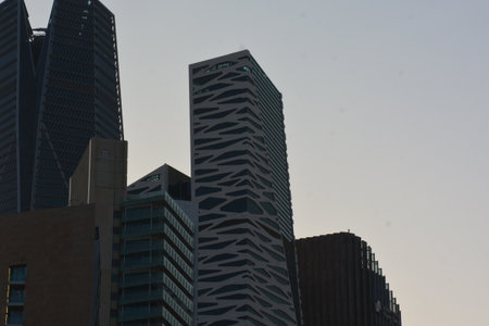 Modern Geometric Architecture at King Abdullah Financial District