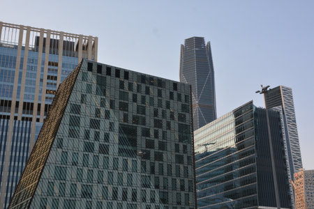 Modern Geometric Architecture at King Abdullah Financial District