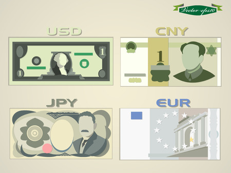paper money vectorのイラスト素材