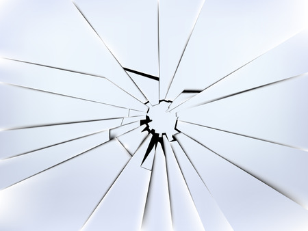 realistic broken window\'s glass vectorのイラスト素材