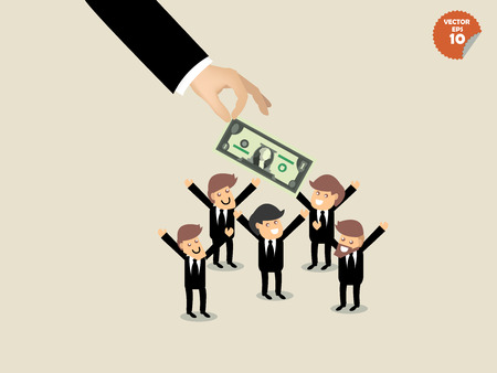 beautiful graphics design of business bonus and benefitのイラスト素材