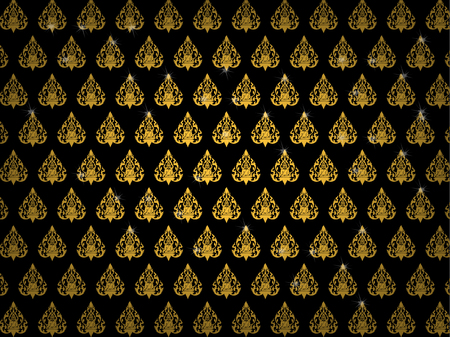 thai buddhism art pattern wallpaper background vector design, thai pattern background design concept
