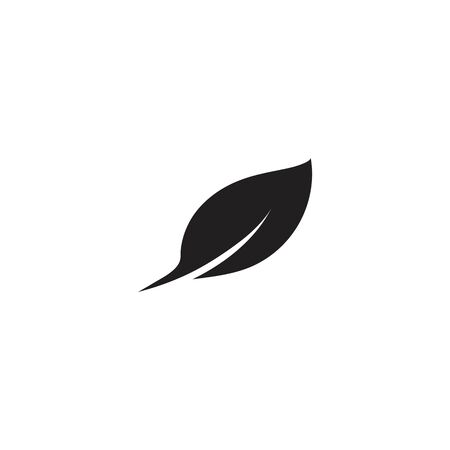 leaf icon logo vector template designのイラスト素材