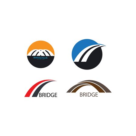 Bridge Logo Template vector icon illustration designのイラスト素材