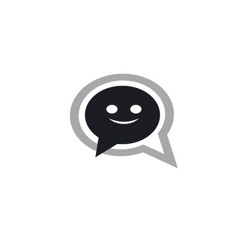 chat icon vector template illustrationのイラスト素材