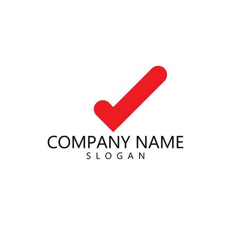 Check mark V Letter Logo Templateのイラスト素材