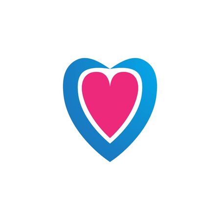 Heart Logo Template vector illustrationのイラスト素材