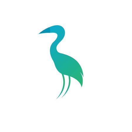 Flamingo logo ilustration vector templateのイラスト素材