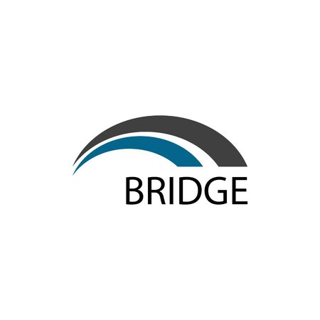 Bridge Logo Template vector icon illustration designのイラスト素材