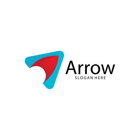 Arrow ilustration logo vector templateのイラスト素材