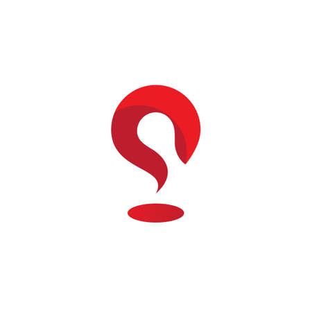 Location point Logo vector templateのイラスト素材