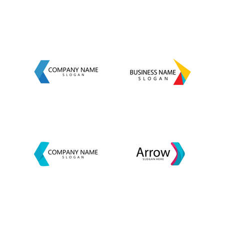 Arrow ilustration logo vector templateのイラスト素材