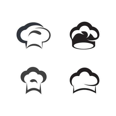 hat chef logo template vector illustrationのイラスト素材