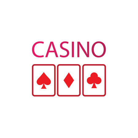 Casino logo vector icon  template designのイラスト素材