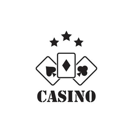 Casino logo vector icon  template designのイラスト素材
