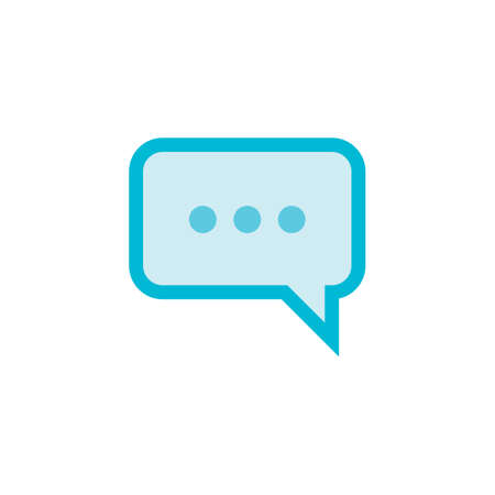 Speech bubble icon Logo template vector
