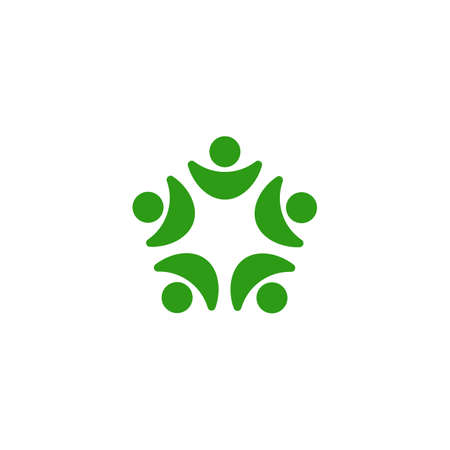Adoption and community care Logo template vectorのイラスト素材