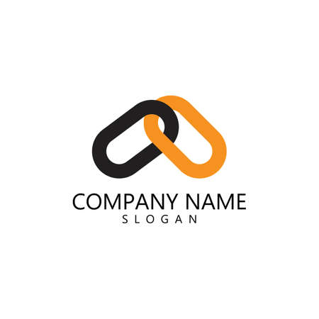 Chain Business corporate abstract unity vector design templateのイラスト素材