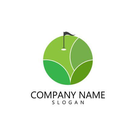Golf  Logo Template vector illustration designのイラスト素材