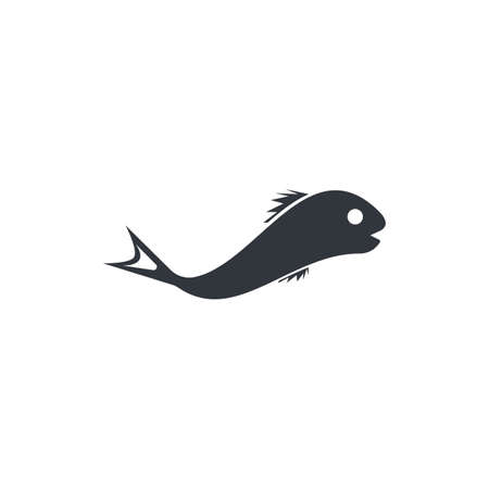 Fish   template. Creative vector symbol of fishing club or onlineのイラスト素材