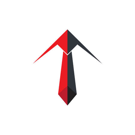 Tie vector template design illustrationのイラスト素材