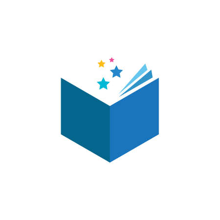 Book Logo Template vector Illustration designのイラスト素材