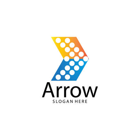 Arrow illustration logo vector templateのイラスト素材