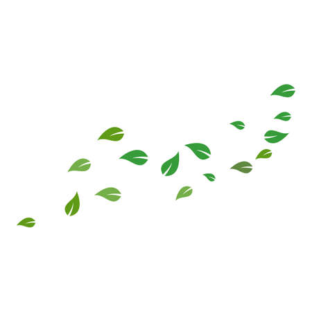 autumn Leaf background template vector illustrationのイラスト素材