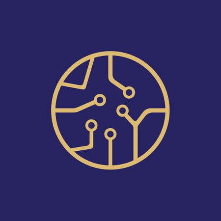 Business technology logo template vectorのイラスト素材