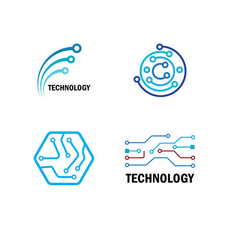 Business technology logo template vectorのイラスト素材