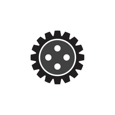 Gear Logo Template vector icon illustration designのイラスト素材