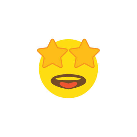 Emoticon template face expression icon vectorのイラスト素材