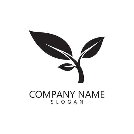 leaf logo ecology nature element vector iconのイラスト素材