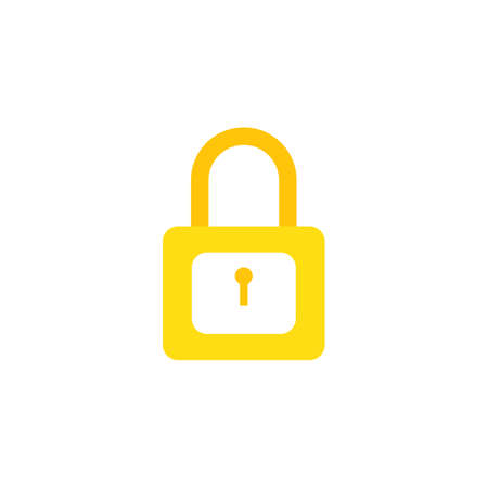 padlock logo icon vector template illustrationのイラスト素材