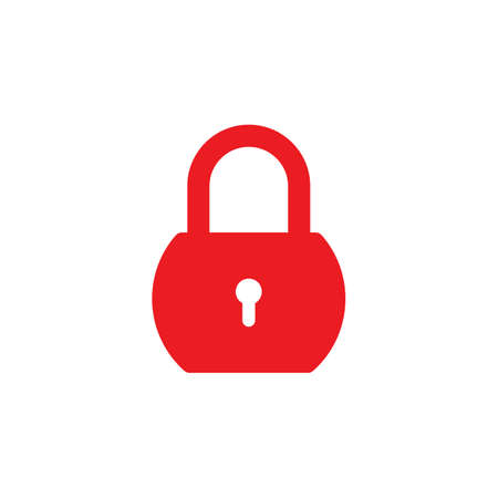 padlock logo icon vector template illustrationのイラスト素材