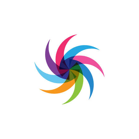 circle logo vector template illustrationのイラスト素材